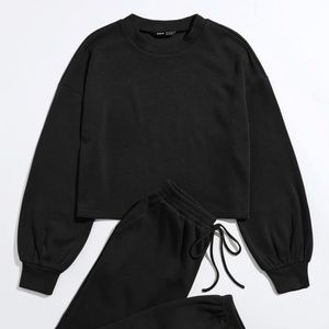 NEVER WORN solid pullover & sweatpants set